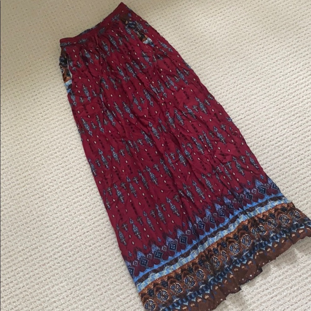 Boho Maxi Skirt Small